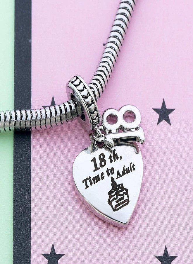 TGLS Happy Birthday Charm 18th Time to Adult Coming-of-age Ceremony Gift Bead Compatible With Pandora Charms Bracelets - Image 4